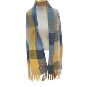 Celtic Ore Womens Wool Blend Large Irish Soft Blanket Scarf Shawl Plaid Tassels